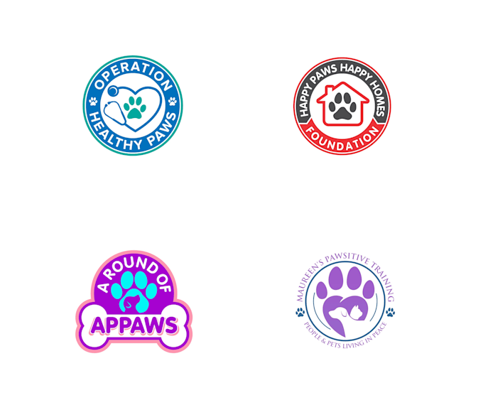 design excellent paw logo
