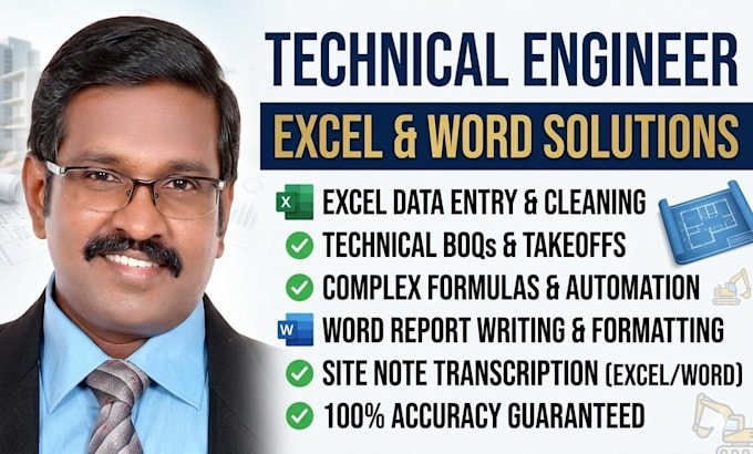 provide professional civil engineering data entry and excel solutions