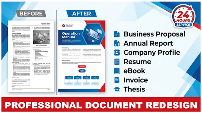 modernize and redesign your word, PDF, or indesign documents