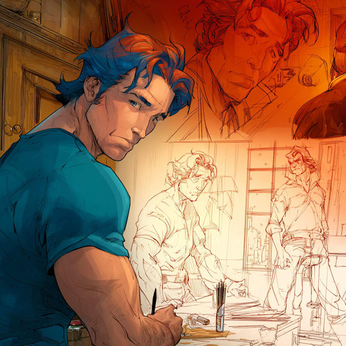 draw comic book illustration with comic book illustrator