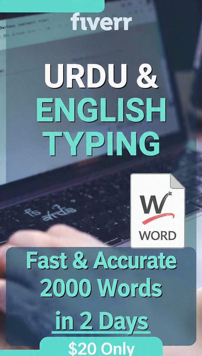 do fast urdu english typing and data entry in 24 hours