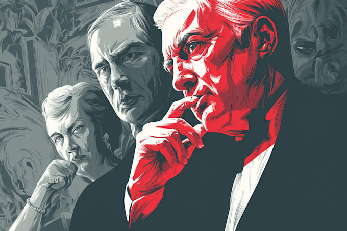 create a political or satirical cartoon