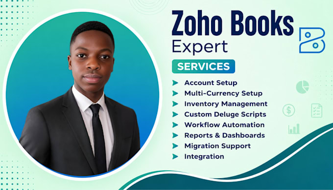 set up, migrate, fix your quickbooks zoho books or inventory