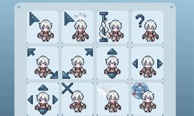 do pixel art animation sprite sheet animation pixel character direction sprite