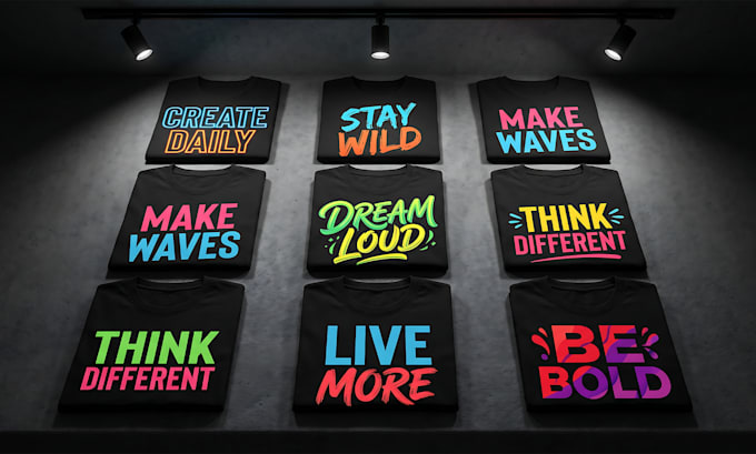 create professional typography t shirt design