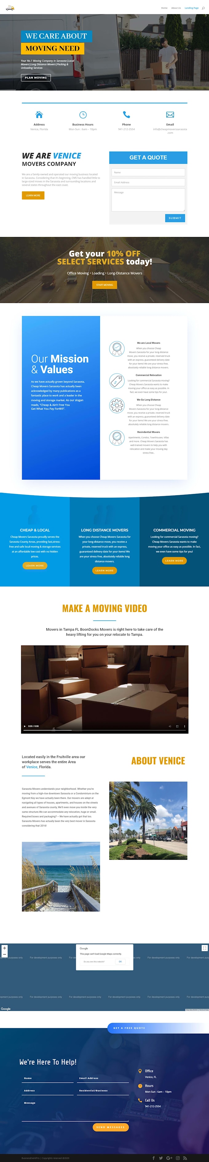 design wordpress website or landing page using elementor pro