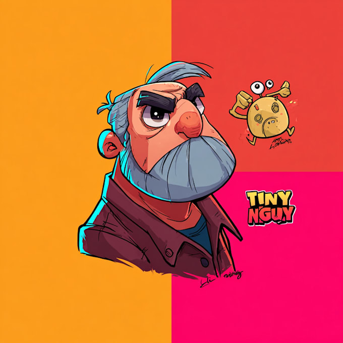 turn your idea into fun cartoon illustration