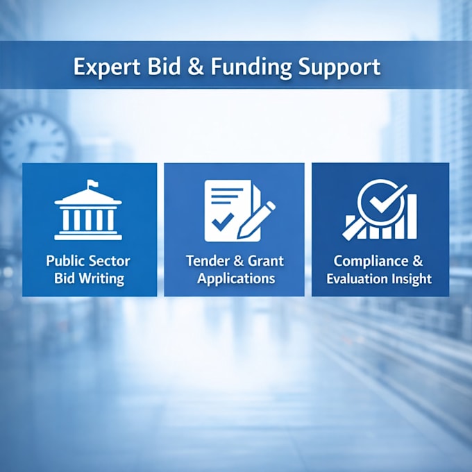 review public sector bids, tenders, and grant submissions