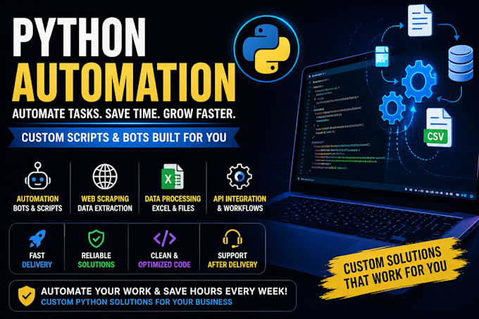 create a custom python automation script or bot