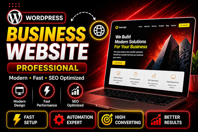 create professional wordpress business site or corporate website