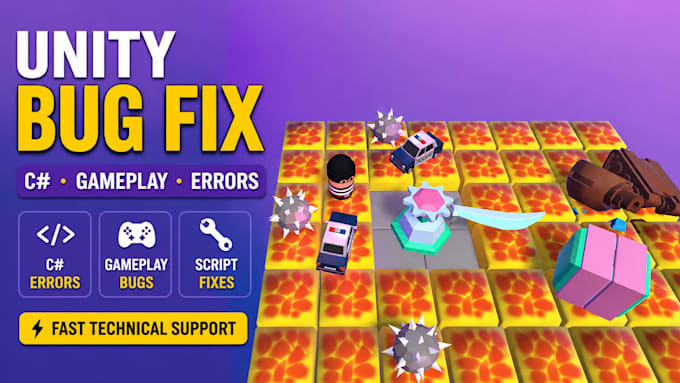 fix bugs and errors in your unity game