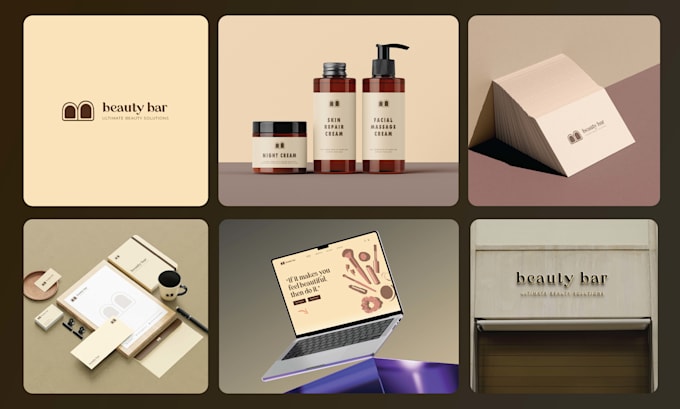 design a premium logo and complete brand identity