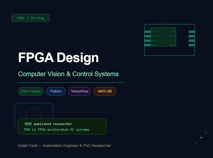 do fpga design for computer vision and control