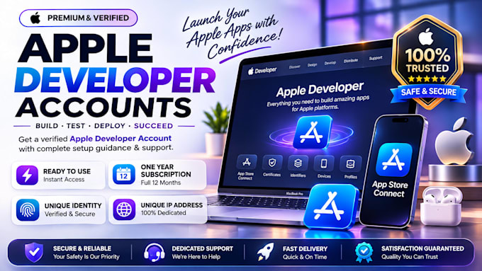 create apple developer accounts for you
