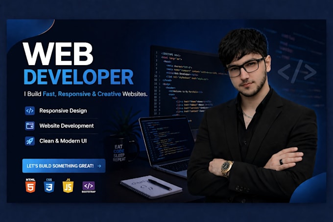 design responsive website using HTML CSS javascript