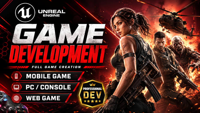 do unreal engine game development, create unreal engine game, ue5 blueprints
