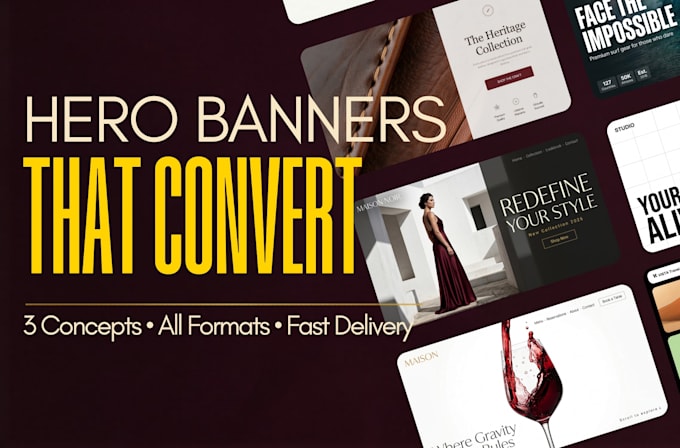 design a custom ai hero banner for your website