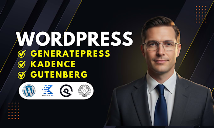 do fast loading wordpress website using gutenberg generatepress or kadence