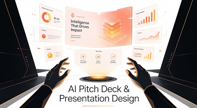 create pitch decks and presenations for you