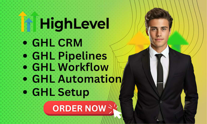 setup ghl crm, pipeline, workflow, automation, account setup