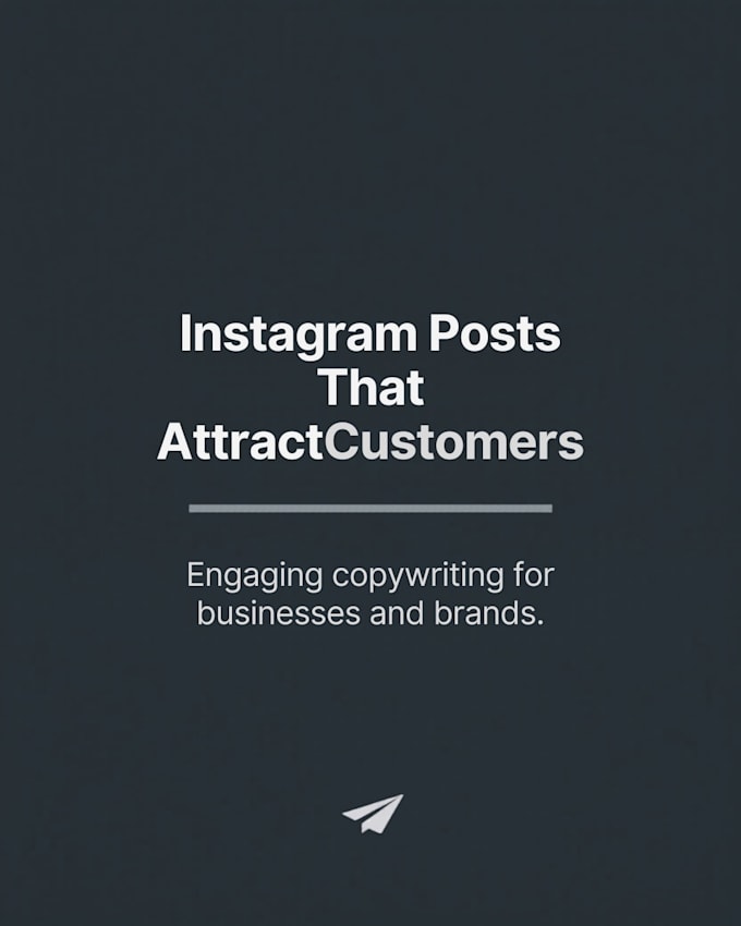 write instagram posts for your business