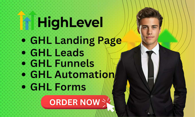 setup ghl leads, landing page, funnels, automations, forms