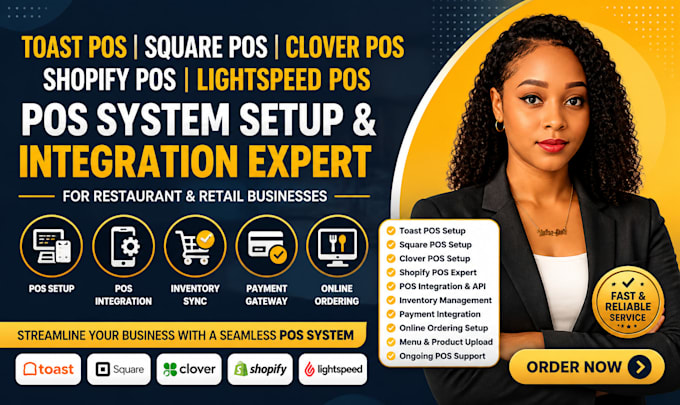 shopify pos toast pos square pos clover pos setup integration expert uber eat ai