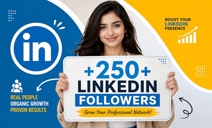 increase 250 linkedin followers fast