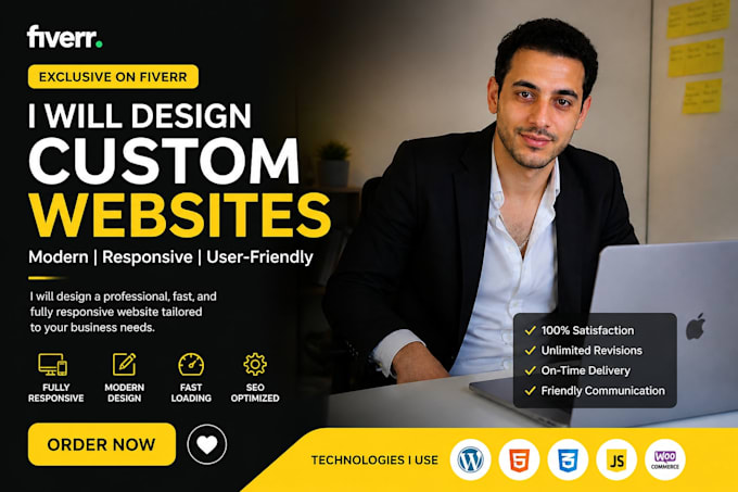 develop a custom responsive website with clean code