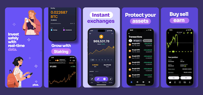 design app screenshots for play store and app store