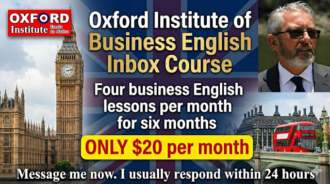 deliver four business english lessons per month