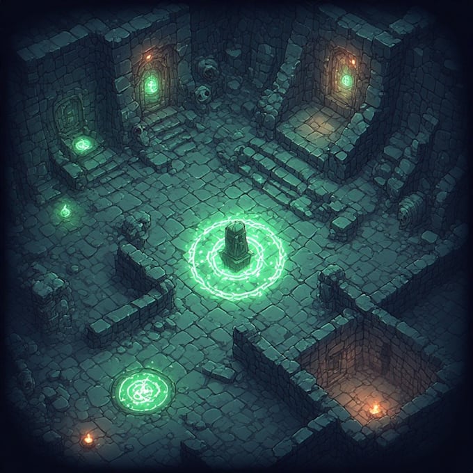 design a custom dnd dungeon map and rpg battle map