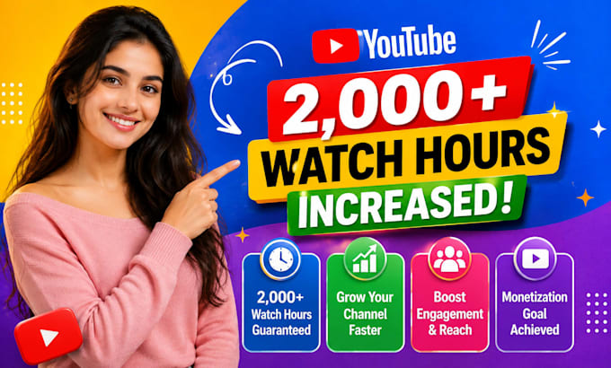 provide 2,000 hours of youtube watch time