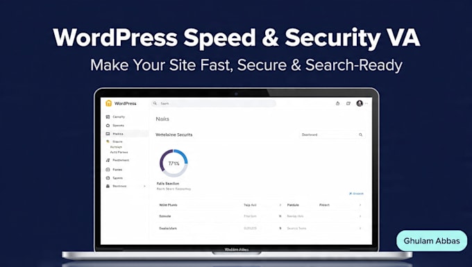 be your wordpress virtual assistant for SEO speed,  security