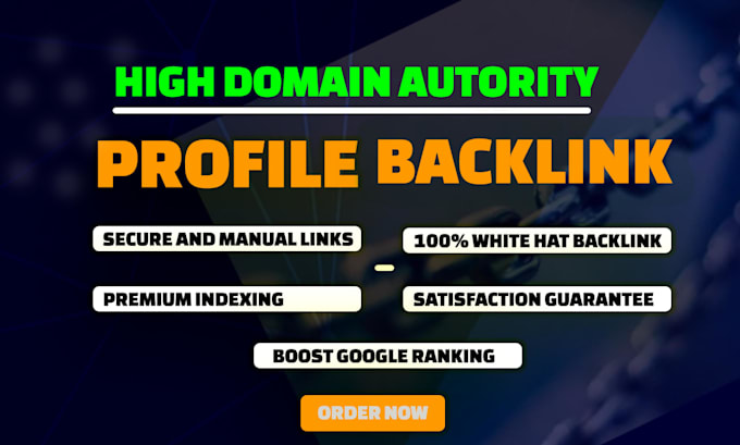 create  manually HQ profile backlinks and high da  link building