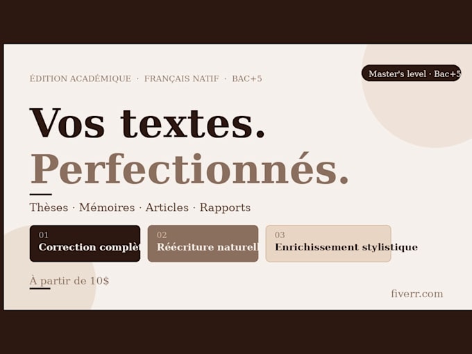 proofread and edit your french academic texts