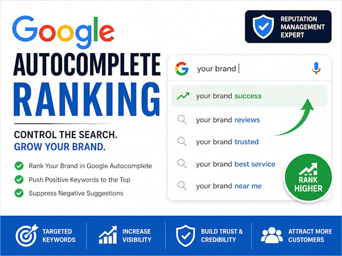 rank your business on google autocomplete sugestions