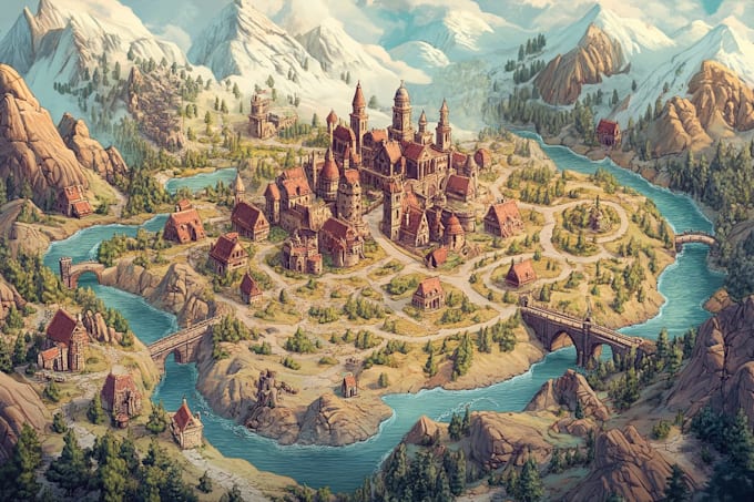 make an amazing world or regional custom fantasy map