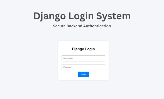 django backend developer for login and contact system
