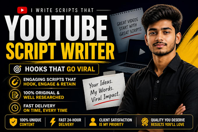 write engaging youtube scripts in hinglish , hindi or in english