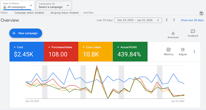 manage and optimize your google ads for high roas