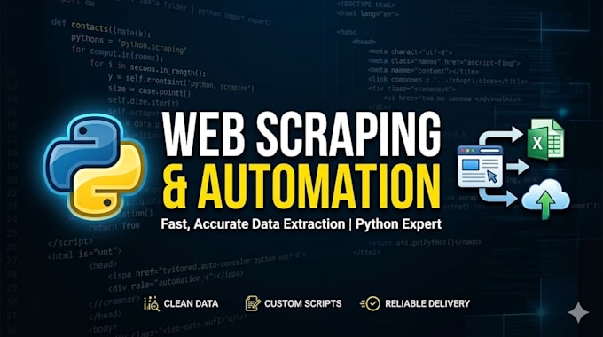 create a python script for web scraping and automation