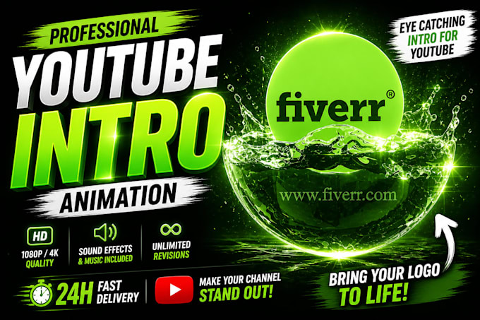 make a premium liquid logo reveal animation in just 24 hour
