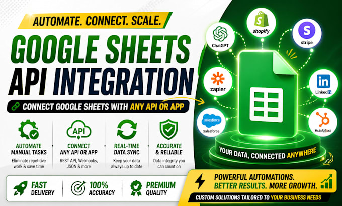 connect google sheets to apis, apps, crms and automation tools