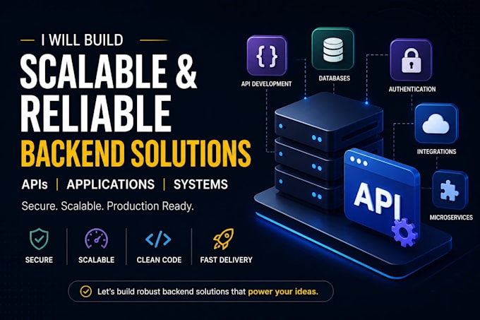 build scalable backend apis, microservices and integrations