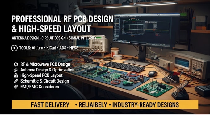 do rf pcb design, high speed pcb layout, antenna and circuit design