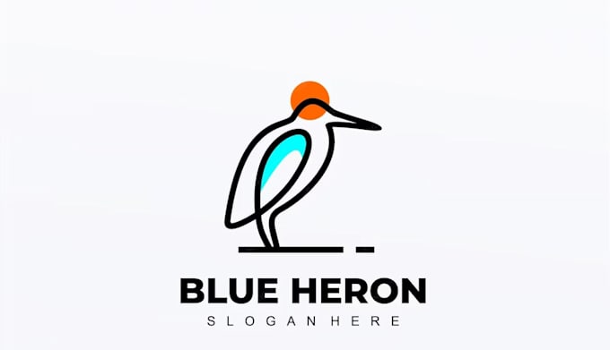 create minimal line art logo design