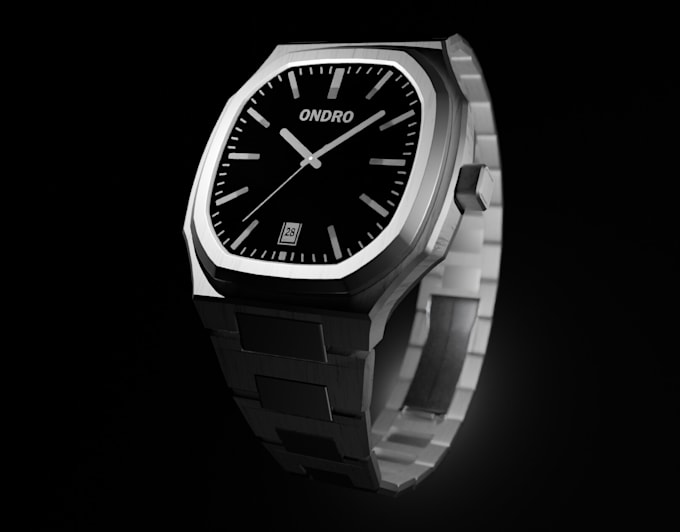 do 3d wristwatch modeling and animation, cad design