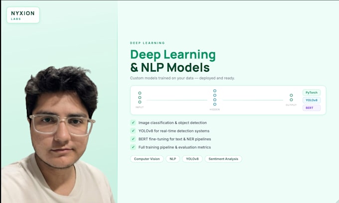 build a deep learning model for nlp or CV
