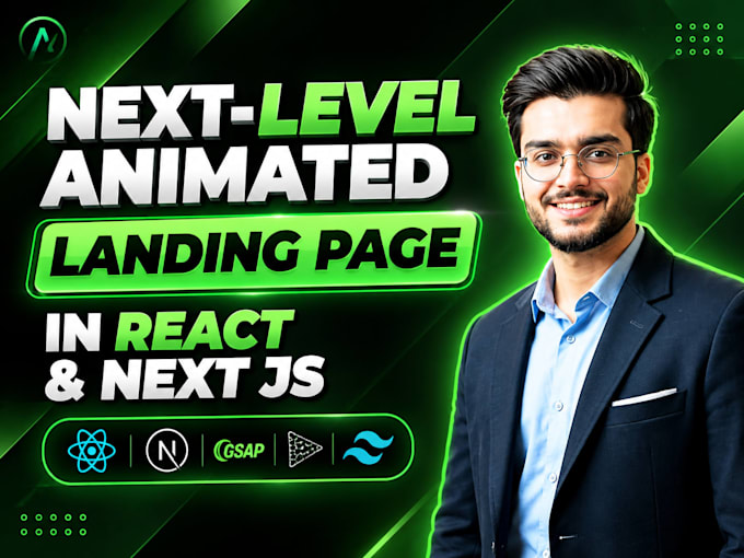 design and develop animated landing page